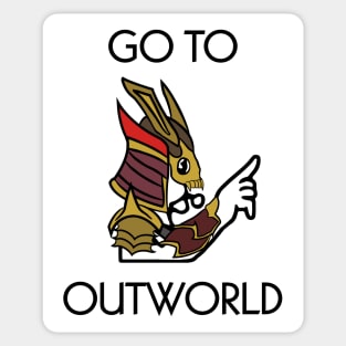 Go to Outworld Sticker